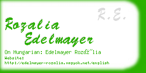 rozalia edelmayer business card